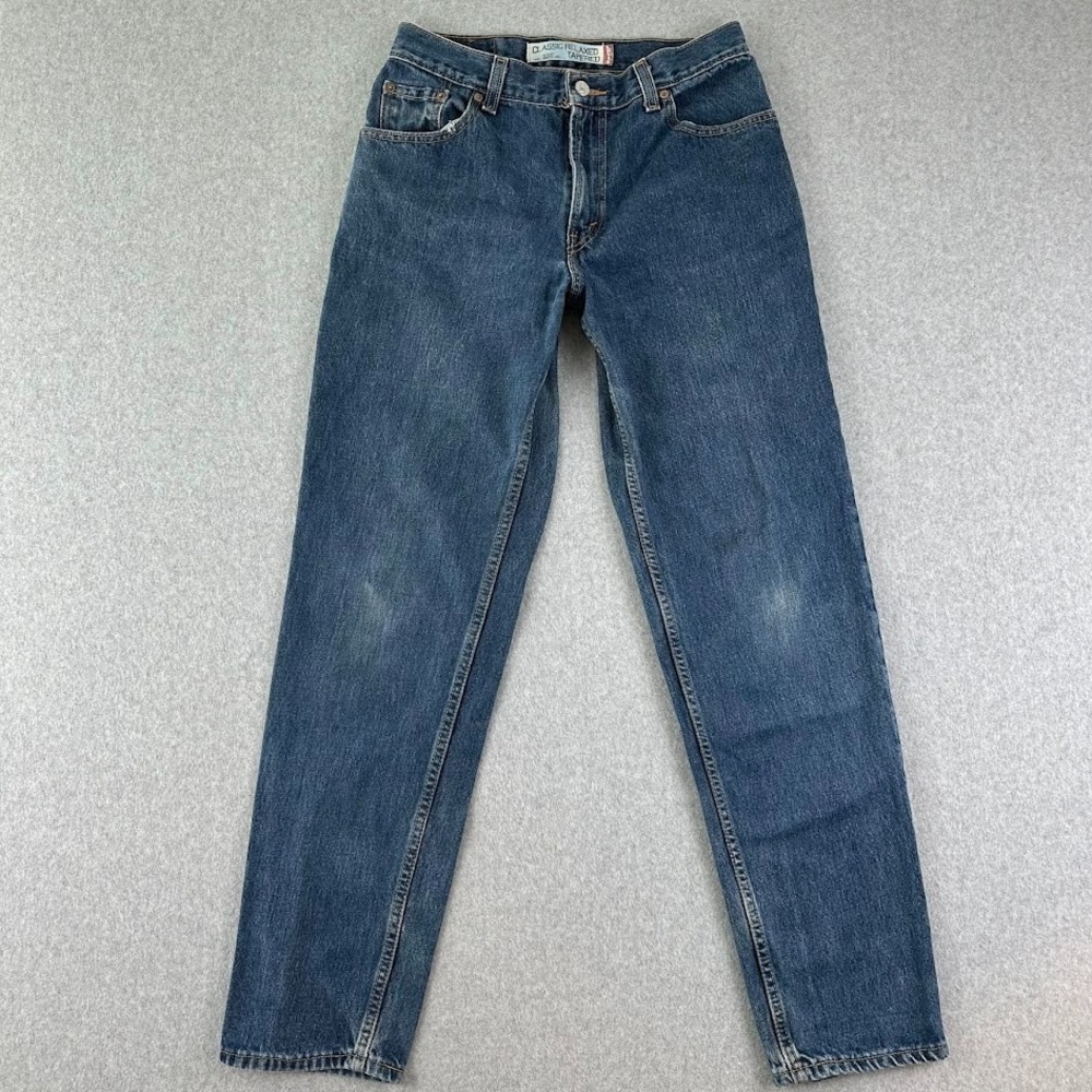 Y2K Vintage Levi 550 Jean Blue Denim Womens 10 L 30x32 Classic Relaxed Tapered
